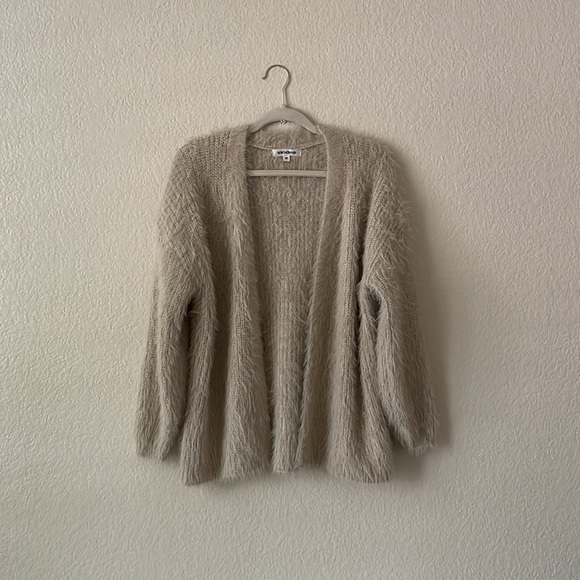VIGOSS Furry Sweater Open Front Cardigan - Picture 1 of 14